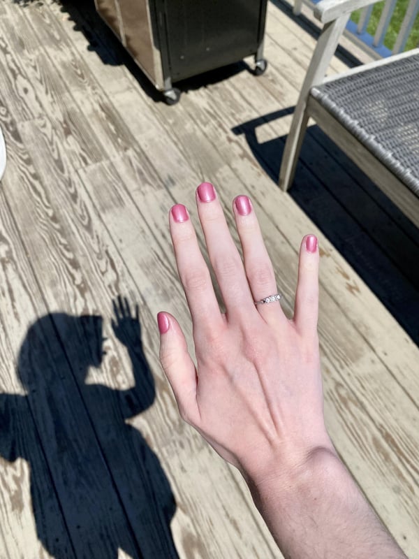 Picture by Violetteotome showing 'I’ve Been Having A Hard Time And I Never Do My Nails, Ever, But I Decided To Try And To Cheer Myself Up. Feel Really Proud For Once' number 3