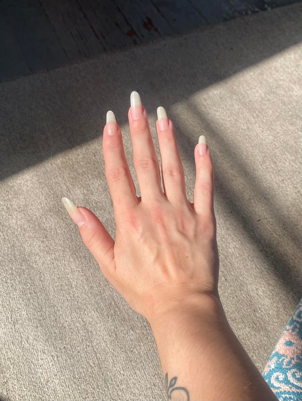 Picture by sammwhichz saying 'Loving My Natural Nails Right Now! I Only Have On A Clear Coat. What Does Everyone Think? :'