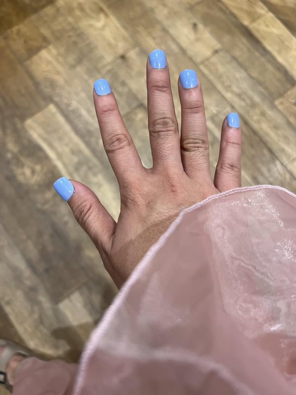 Picture by Femboy-__- showing 'Boy Here New To Nails. Does This Color Work For Me And My Skin Tone? Nails Side By Side My Face In Further Pictures' number 2