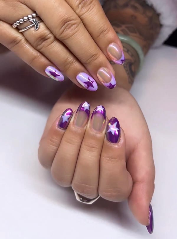 Picture by idontneedthistoday saying 'Glazed Purple Stars 🤩'