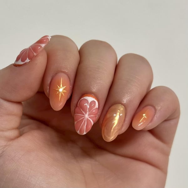 Picture by PoppyDaisyRose showing 'Grapefruit Nails' number 2