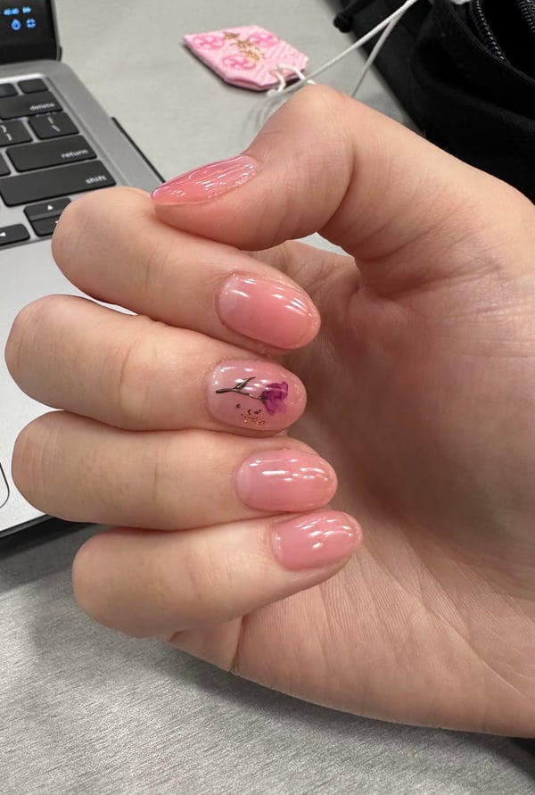 Picture by laker-jeju saying 'Flower Nails To Say Goodbye To Summer! 🌺'