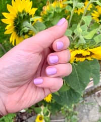 Summery Lilac, Gel Polish On Natural Short Nails :