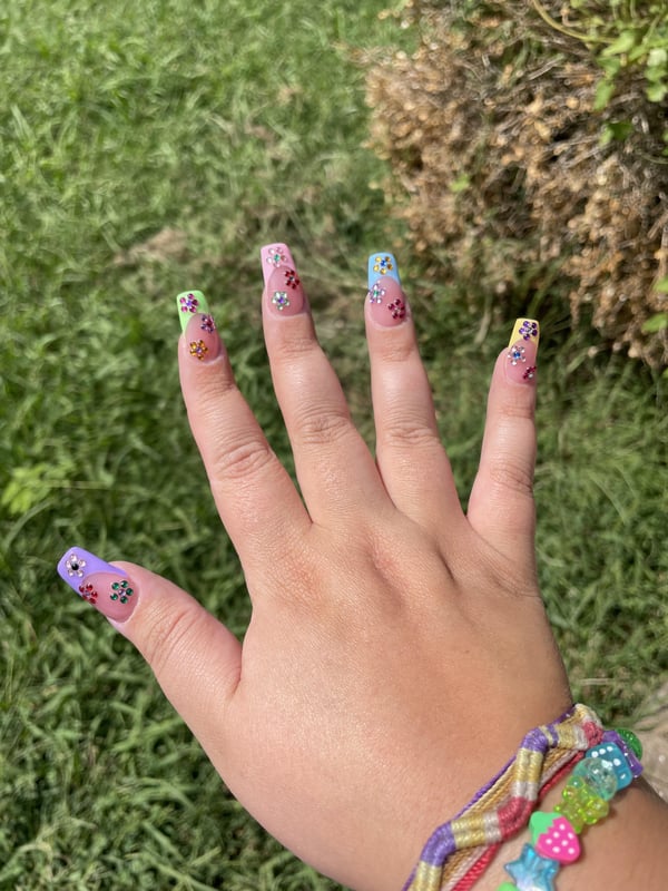 Picture by AzmaPump saying 'Birthday Nails!!! 🥳🎂💅✨'