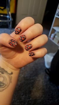 Back At It Again With The Akatsuki Nails... I Feel Like They Look Cleaner This Time