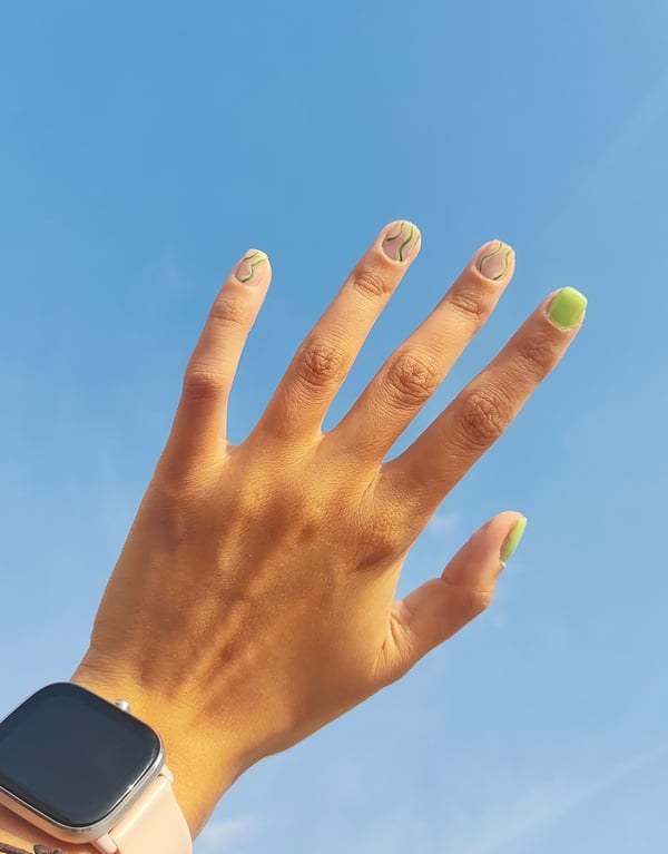 Picture by Fimica showing 'Seaweed Nails 💚 second Time I've Ever Done My Own Nails' number 2