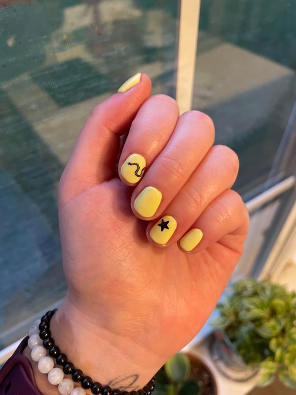 Picture by annies_world_ saying 'Possibly One Of My Fav Sets Yet!! Soft Gel With Stickers From Amazon & Deco Miami By Yours Truly 💯'